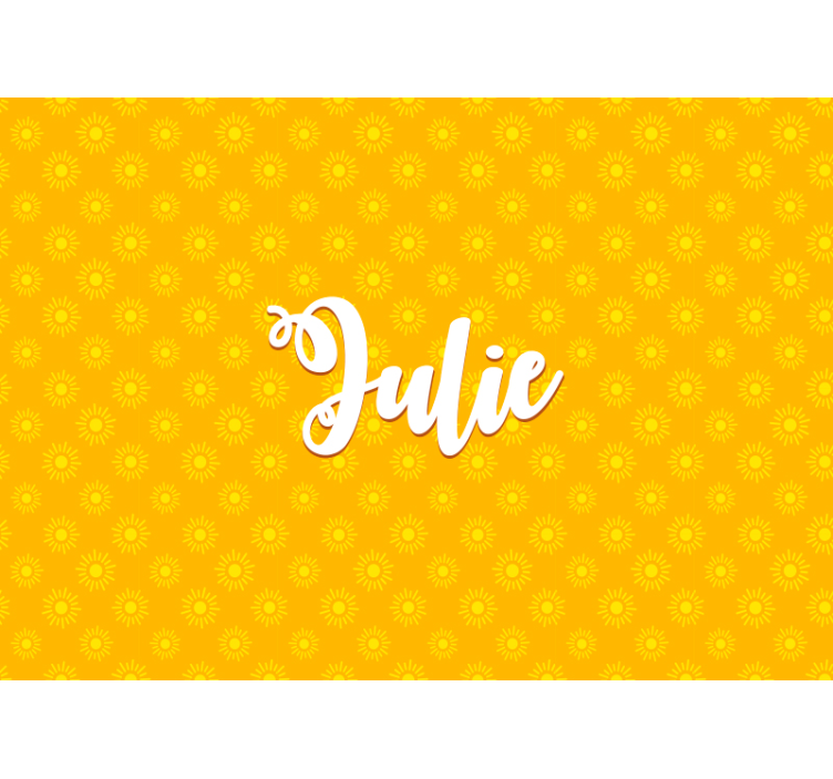 Sunflower Pattern Background kids wall mural - TenStickers