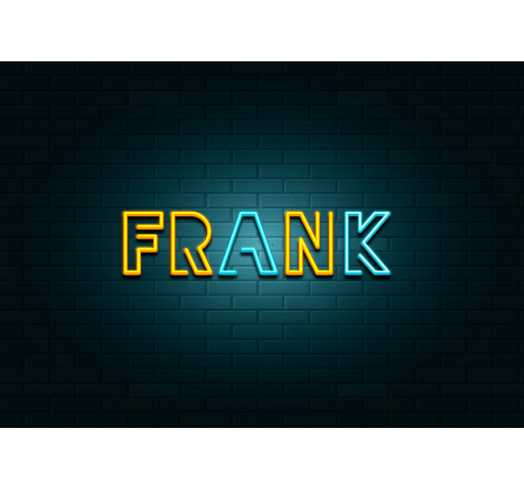 Neon Name Display custom wall mural - TenStickers