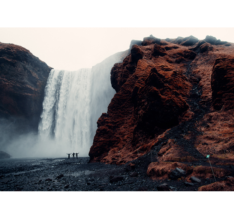 Waterfall wall mural grand waterfall view - TenStickers