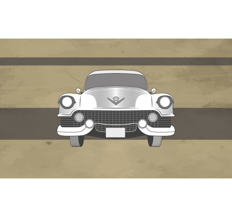 Classic Car Front vehicle wall mural - TenStickers