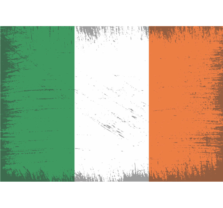 Vintage Irish Flag city wall mural - TenStickers