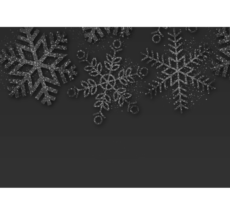 Snowflakes in Winter christmas wall mural - TenStickers
