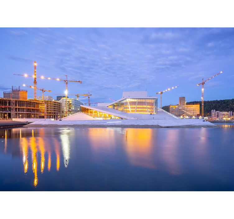 Modern Architectural Design city wall mural - TenStickers