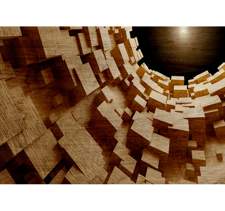 Texture and pattern wall mural geometric texture collage - TenStickers