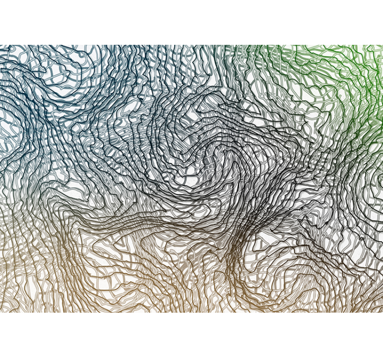 Organic Line Patterns texture and pattern wall mural - TenStickers