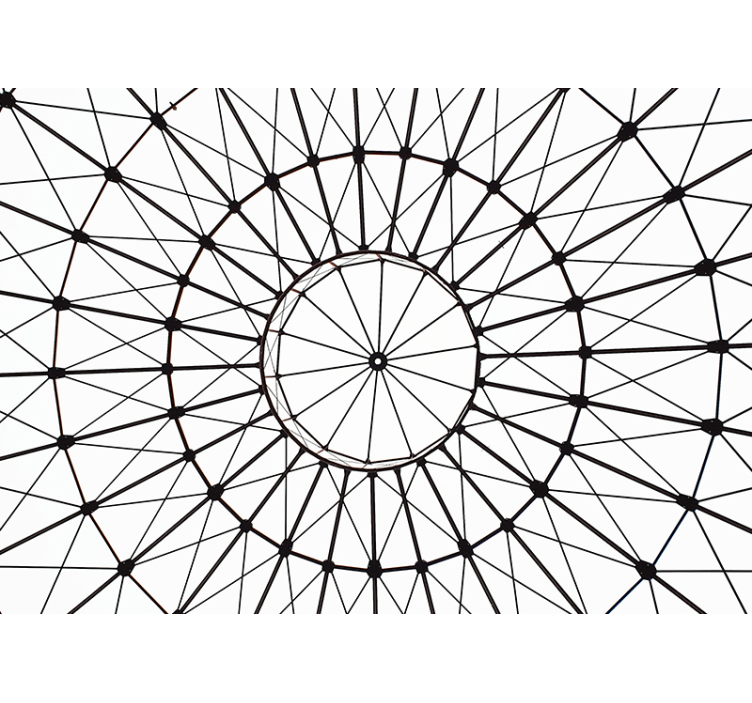 Geometric Arrangement Concept texture and pattern wall mural - TenStickers