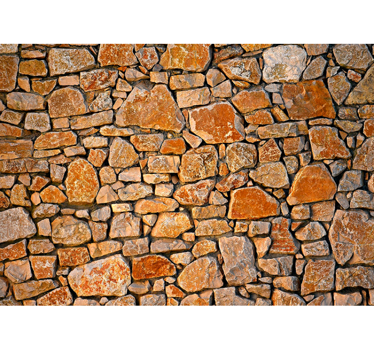 Stone wall mural rocky stone surface - TenStickers