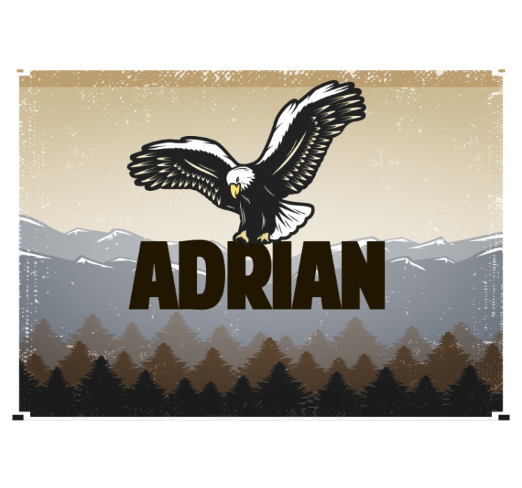 Eagle in Flight animal wall mural - TenStickers