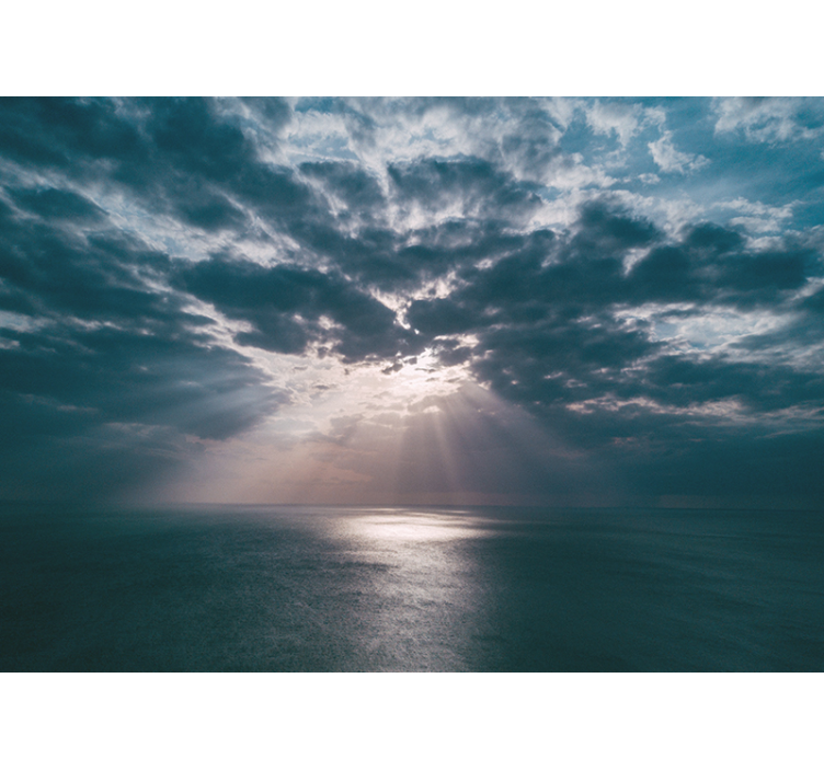 Oceanic Raylight nature wall mural - TenStickers