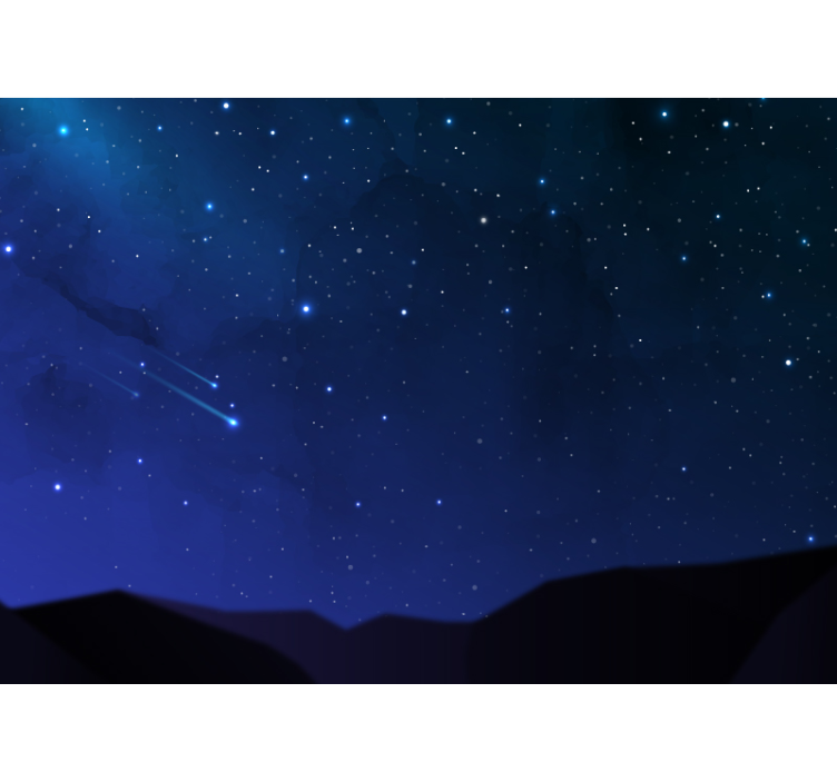 Space wall mural heavenly night sky view - TenStickers