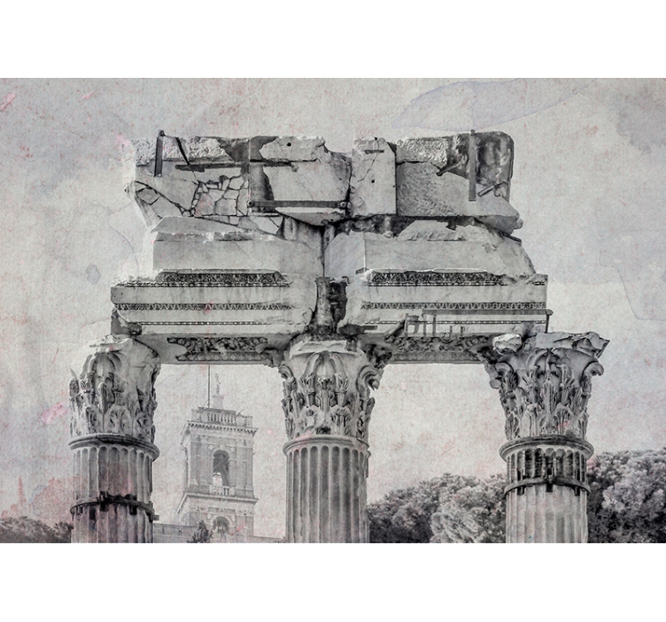 Ancient Architectural Elements classic art wall mural - TenStickers