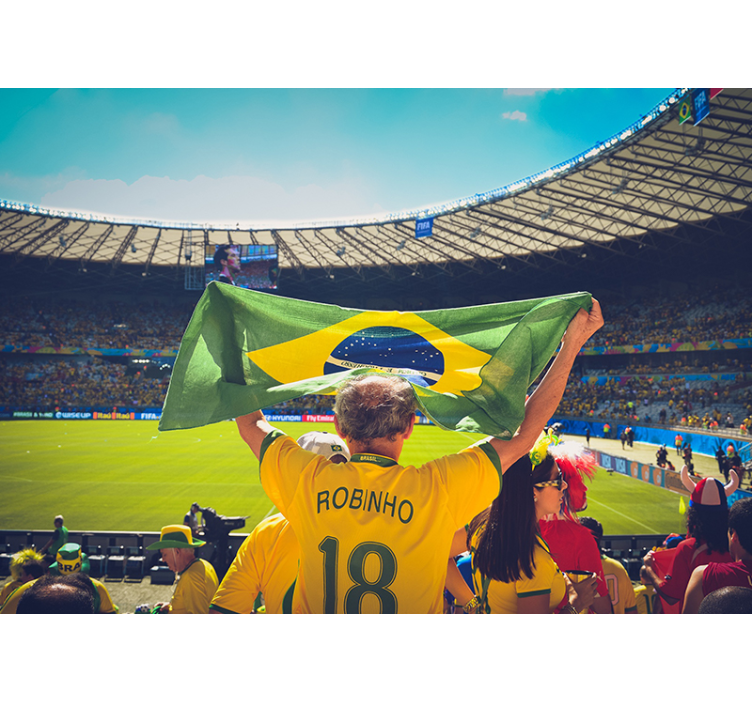 Passionate Brazil Celebration love wall mural - TenStickers