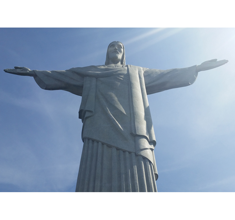 Christ the Redeemer Statue city wall mural - TenStickers
