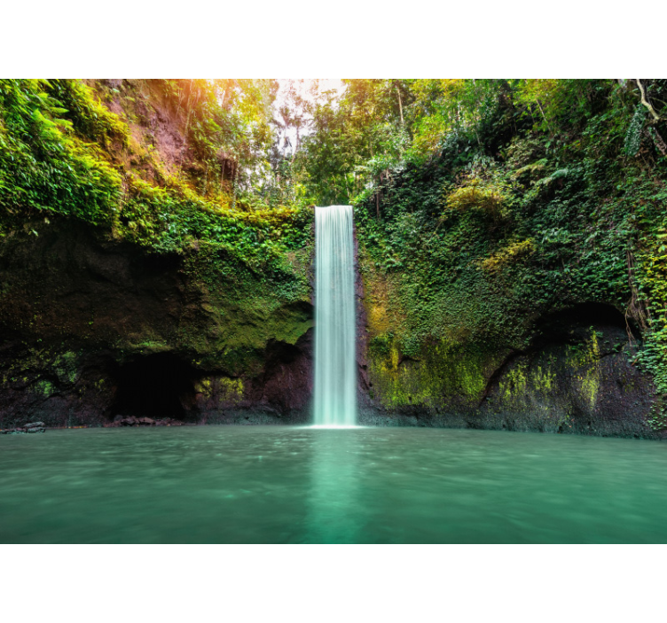 Waterfall wall mural serene waterfall escape - TenStickers