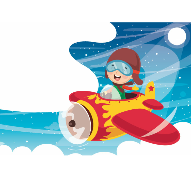 Playful Kid Adventure love wall mural - TenStickers