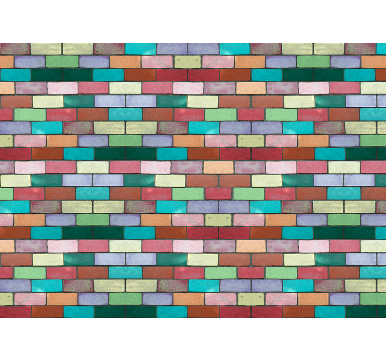 Texture stones brick wall mural - TenStickers