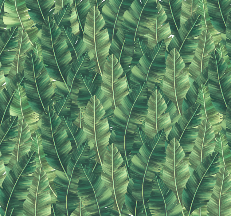 Big leaves nature wall mural - TenStickers