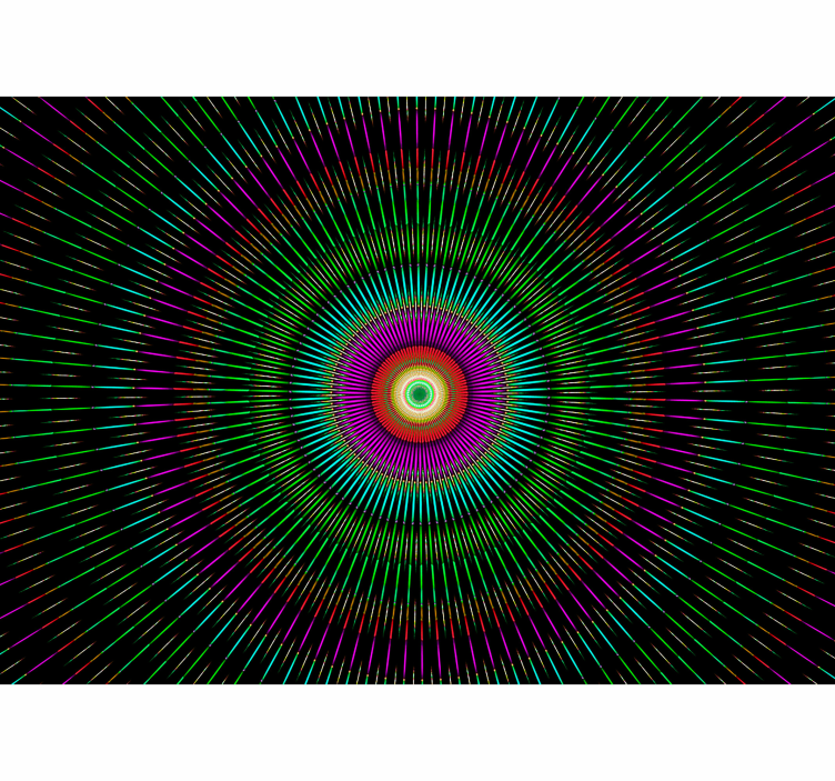 Abstract wall mural radiant spiral design - TenStickers