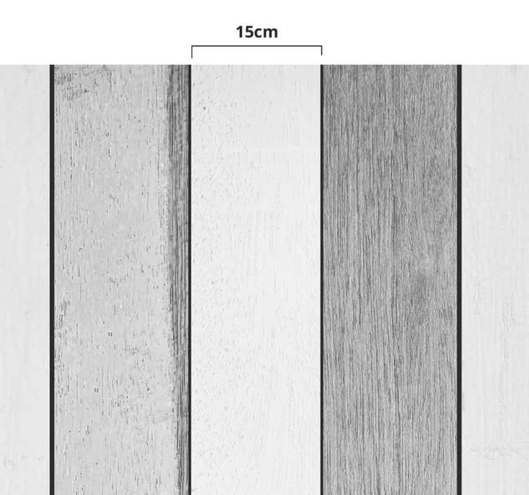 White aged slats wood wall mural - TenStickers