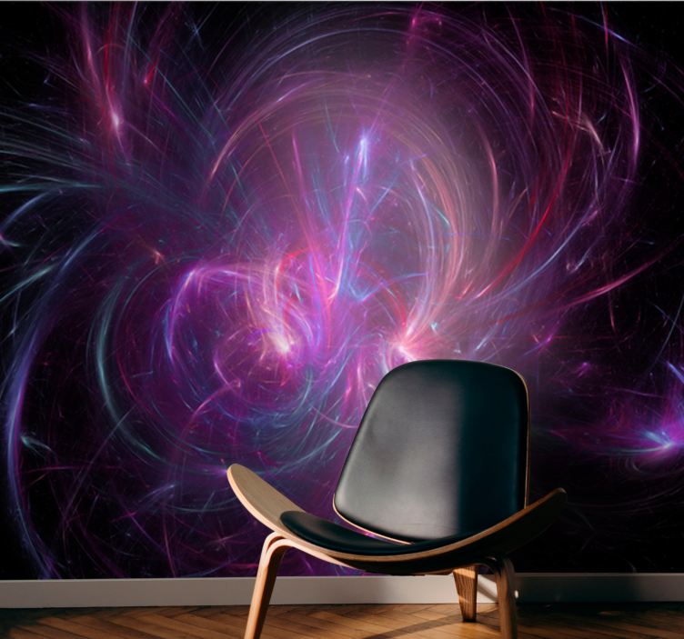 Abstract wall mural cosmic energy swirl - TenStickers