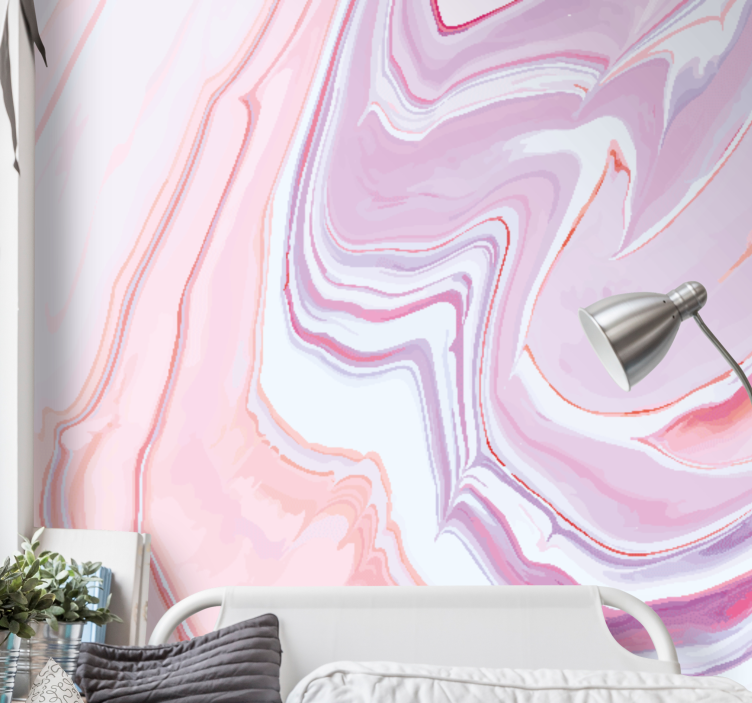 Abstract wall mural fluid marble design - TenStickers