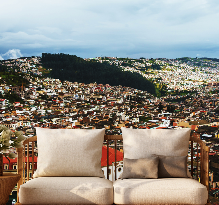 Andean Cityscape View city wall mural - TenStickers