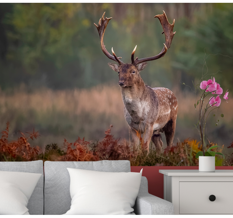 Animal wall mural majestic stag presence - TenStickers