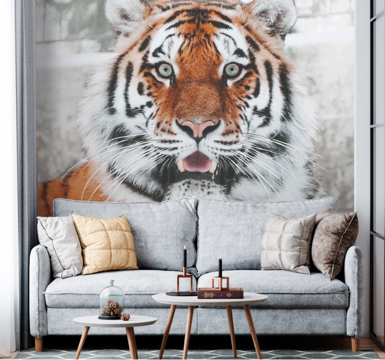 Animal wall mural regal tiger artwork - TenStickers