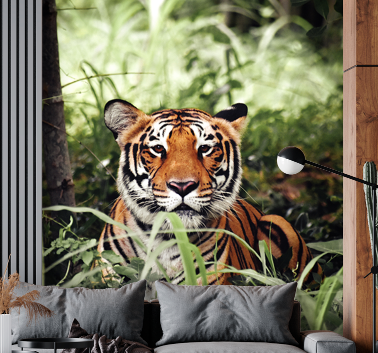 Animal wall mural regal tiger experience - TenStickers