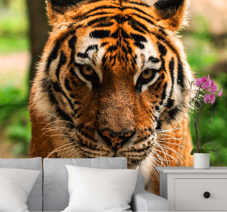 Animal wall mural regal tiger image - TenStickers
