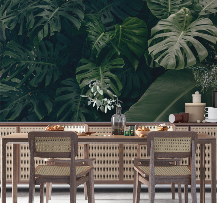 Beautiful green jungle Forest Wall Mural - TenStickers