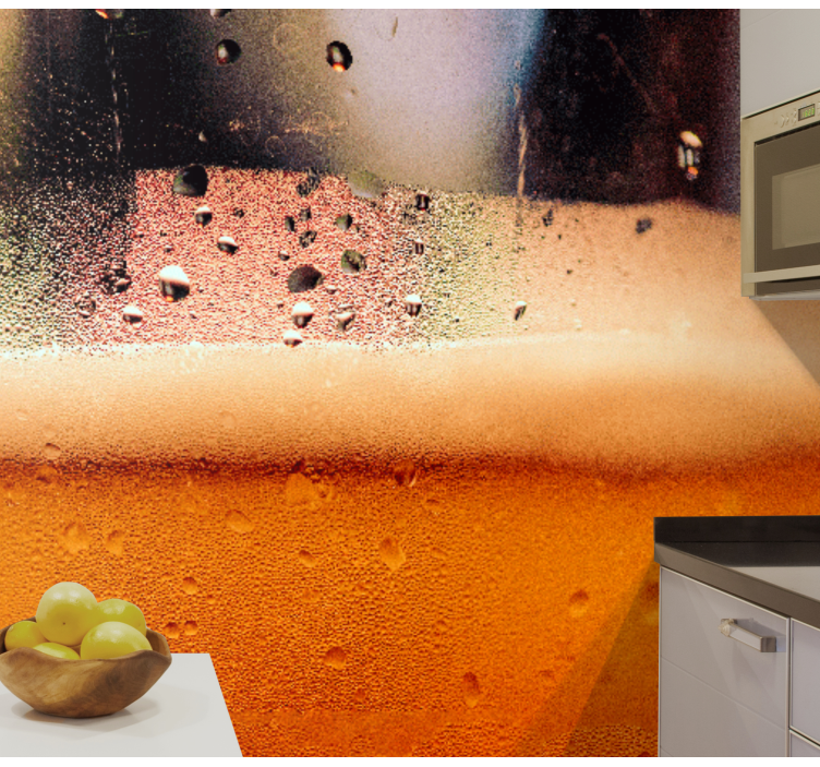 Beer Liquid kitchen wall mural - TenStickers