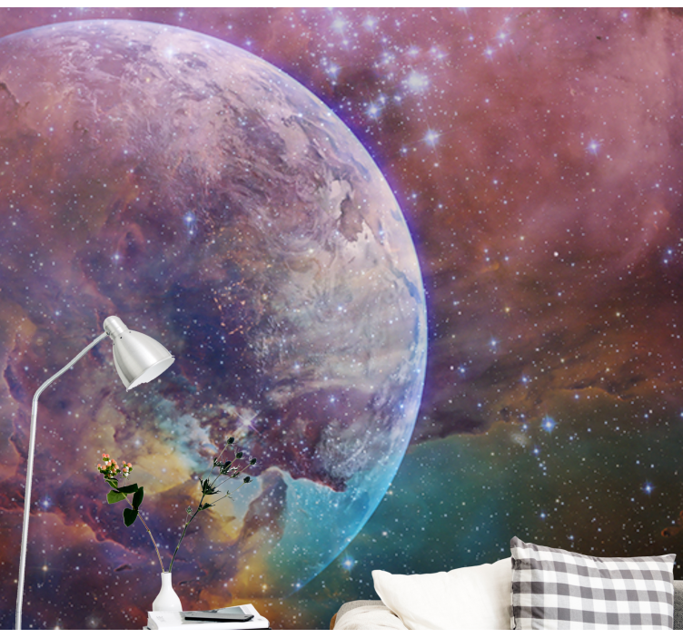 Celestial Nebula Scene space wall mural - TenStickers