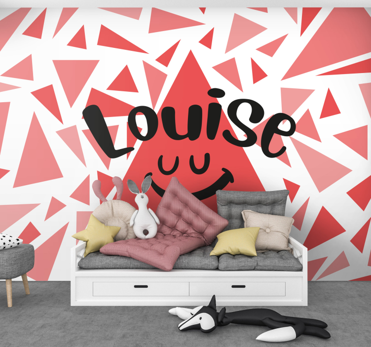 Customized Name Design quote wall mural - TenStickers