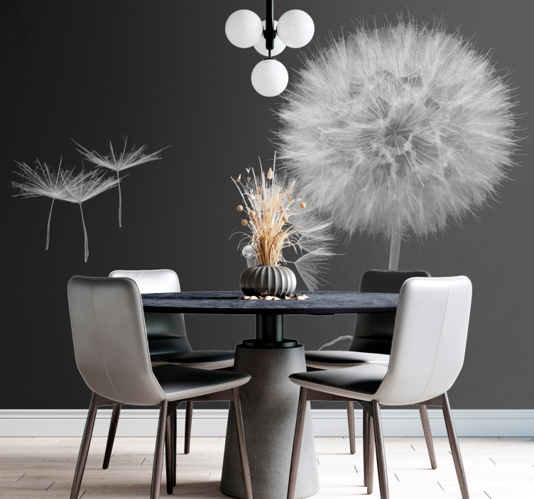 Dandelion head with seeds dandelion wall mural - TenStickers
