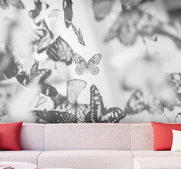 Delicate Butterfly Display animal wall mural - TenStickers
