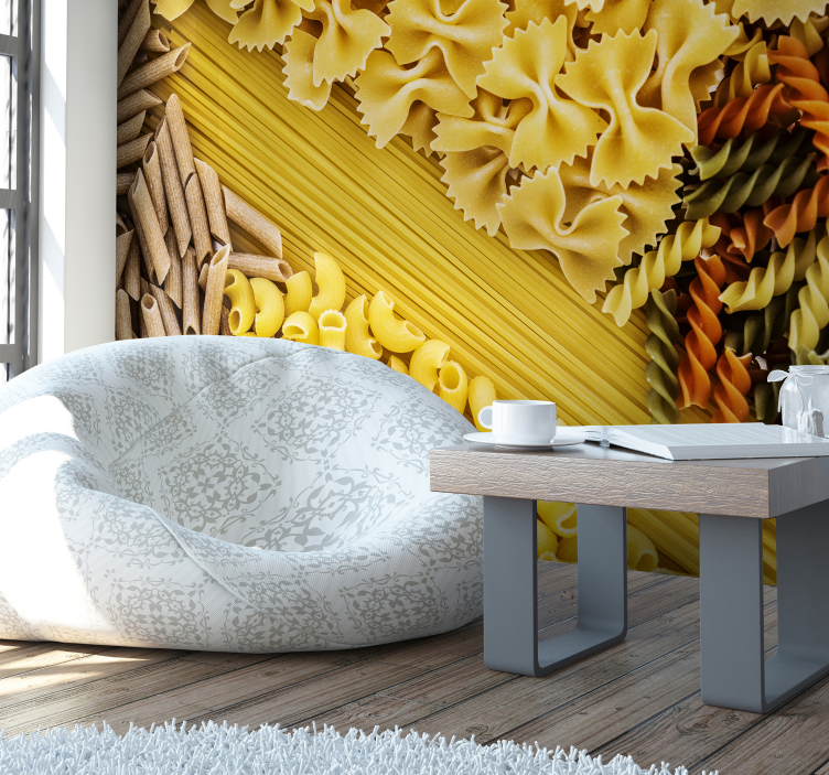 Different Pasta Kitchen Wall Mural - TenStickers