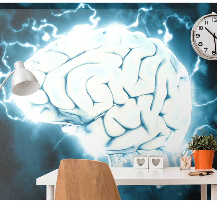Electric Brain Concept art wall mural - TenStickers