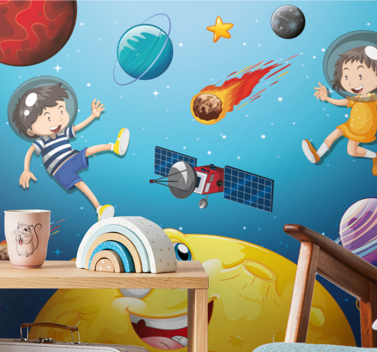 Fantasy wall mural space adventure voyage - TenStickers