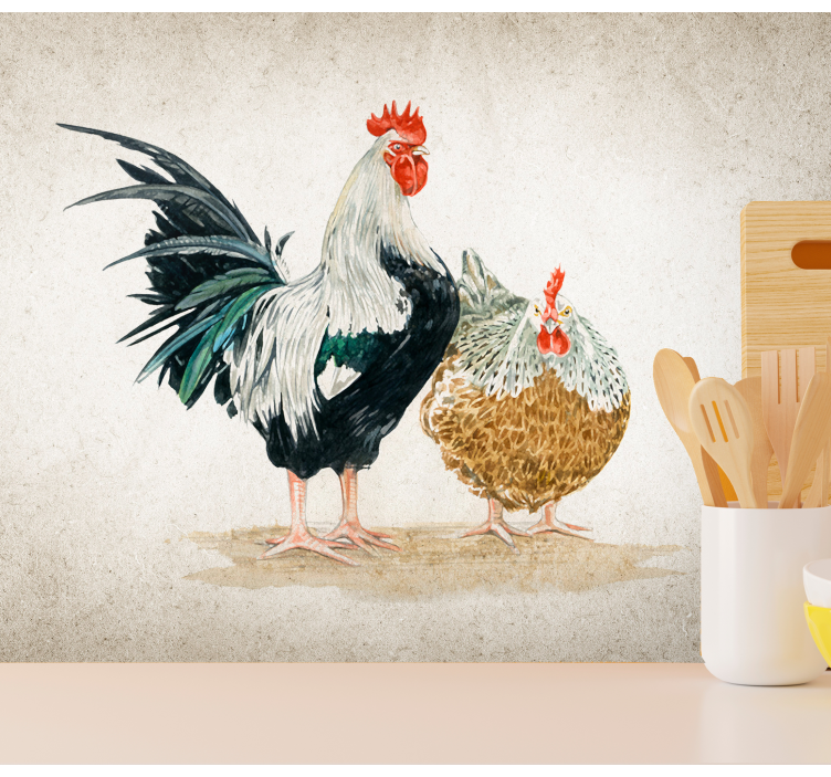 Farmhouse Poultry animal wall mural - TenStickers