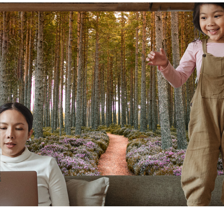 Forest Pathway Adventure nature wall mural - TenStickers