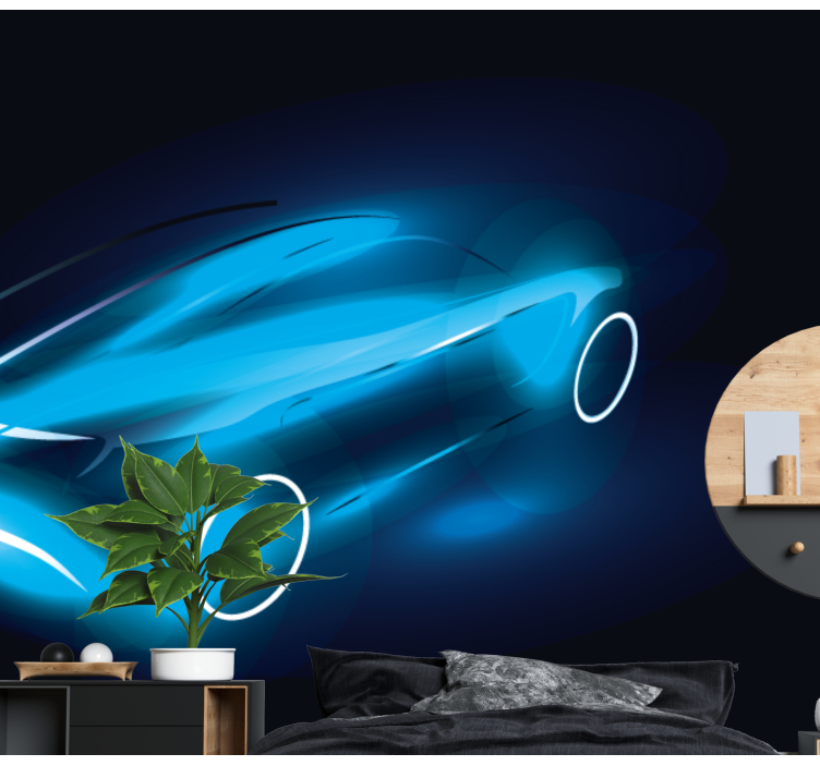 Futuristic Car Design vehicle wall mural - TenStickers
