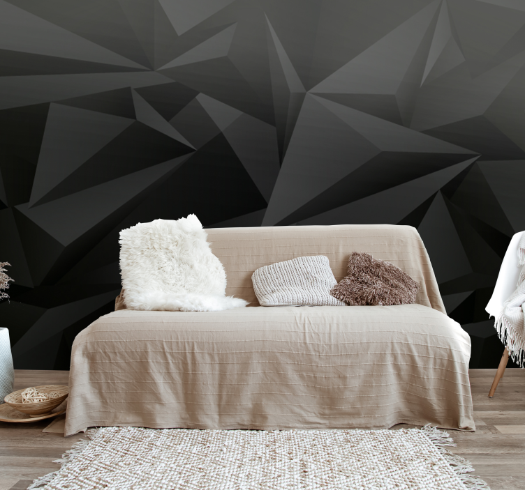 Geometric Arrangement abstract wall mural - TenStickers