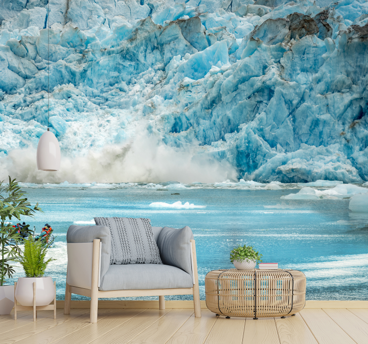 Glacial Ice Panorama nature wall mural - TenStickers