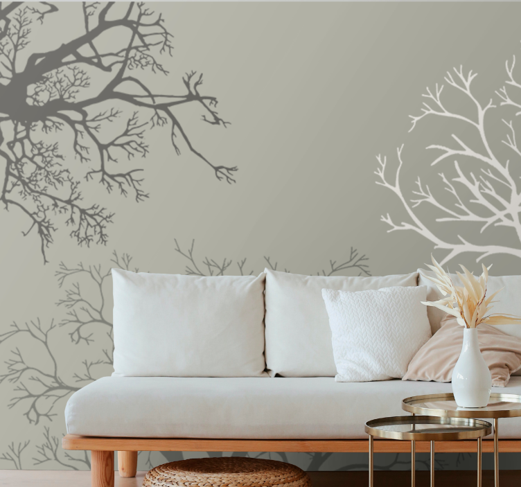 Graceful Branches Arrangement tree mural - TenStickers