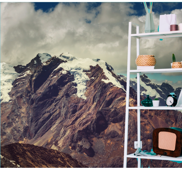 Grand Icy Summits mountain wall mural - TenStickers