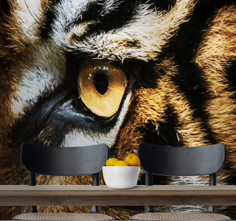 Intense Tiger Gaze animal wall mural - TenStickers