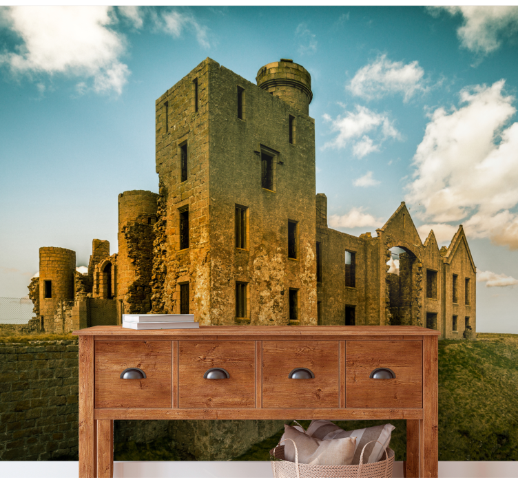 Ireland wall mural historic stone fortress - TenStickers