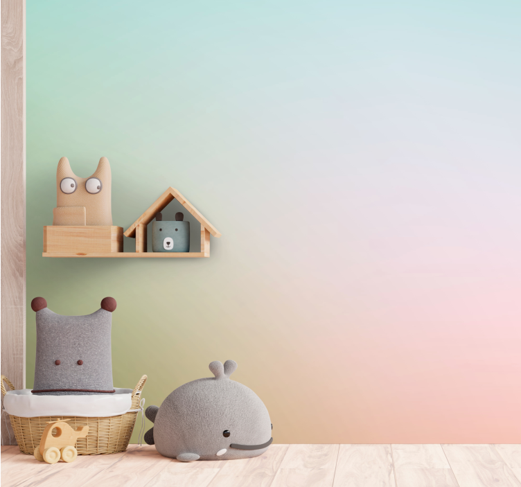 Kids wall mural adorable animal characters - TenStickers