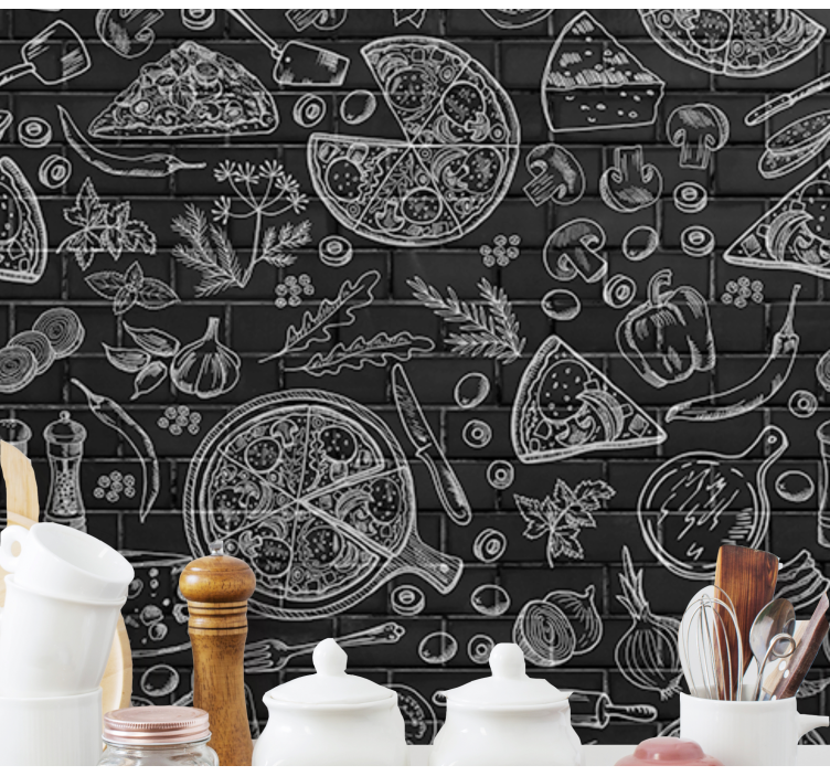 Kitchen wall mural culinary delights artwork - TenStickers